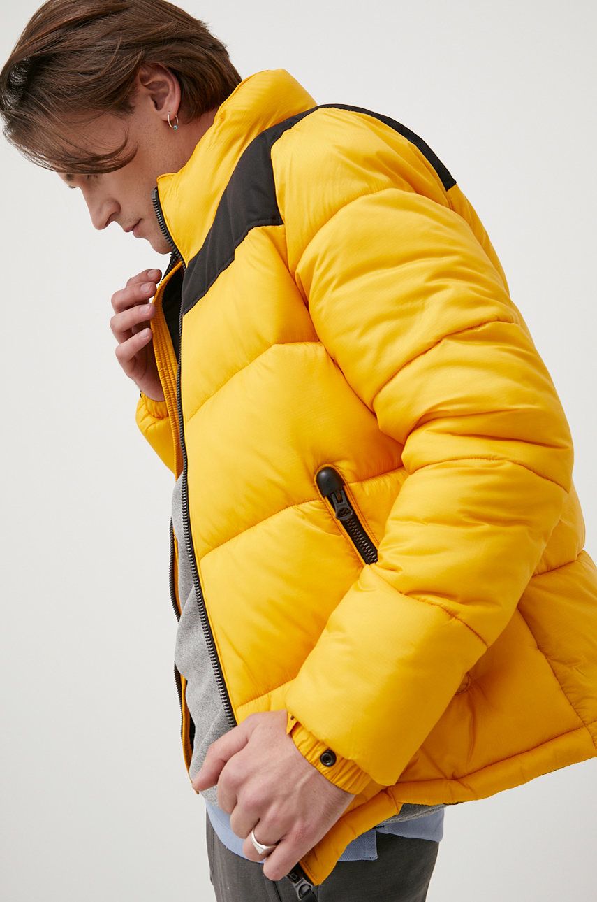 Superdry kurtka męska kolor żółty zimowa