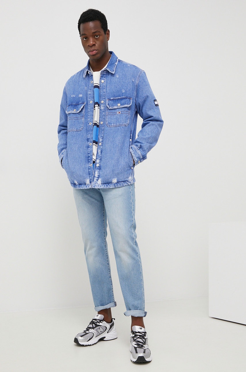 

Джинсова куртка Tommy Jeans чоловіча перехідна