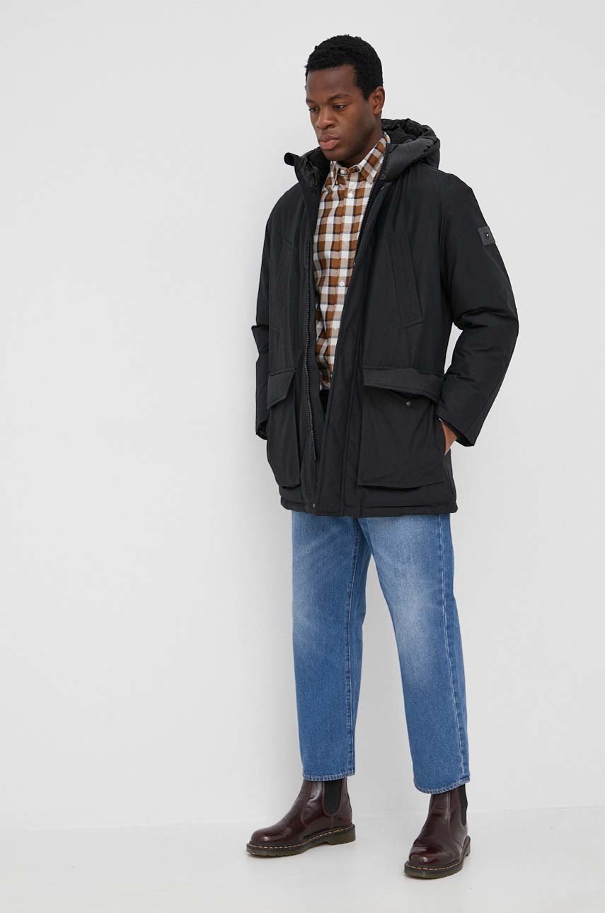 

Куртка Tommy Hilfiger мужская цвет чёрный зимняя