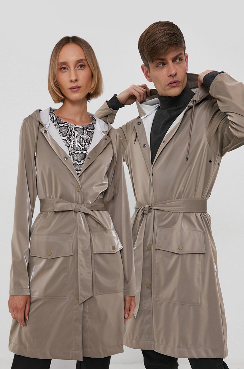 

Rains - Непромокаемо яке 1824 Belt Jacket, Бежов