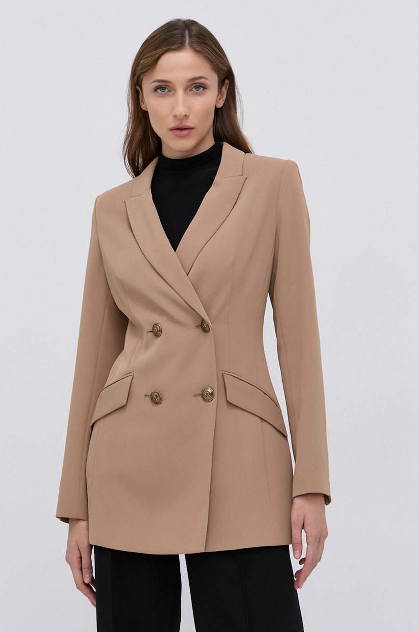 

Сако Marciano Guess в бежово с двуредно закопчаване с изчистен дизайн, Бежов