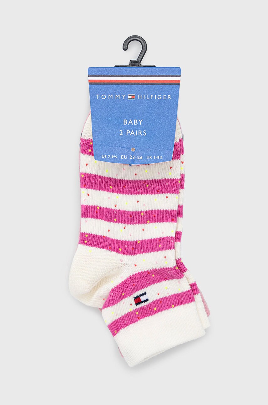 

Детские носки Tommy Hilfiger (2-pack) цвет розовый