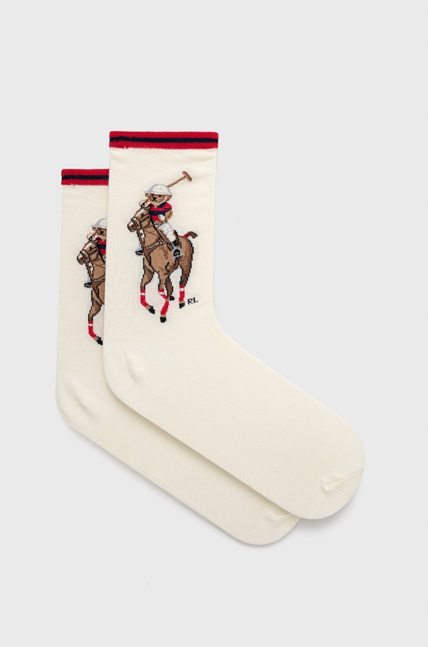 

Чорапи Polo Ralph Lauren дамски в кремаво, Бежов