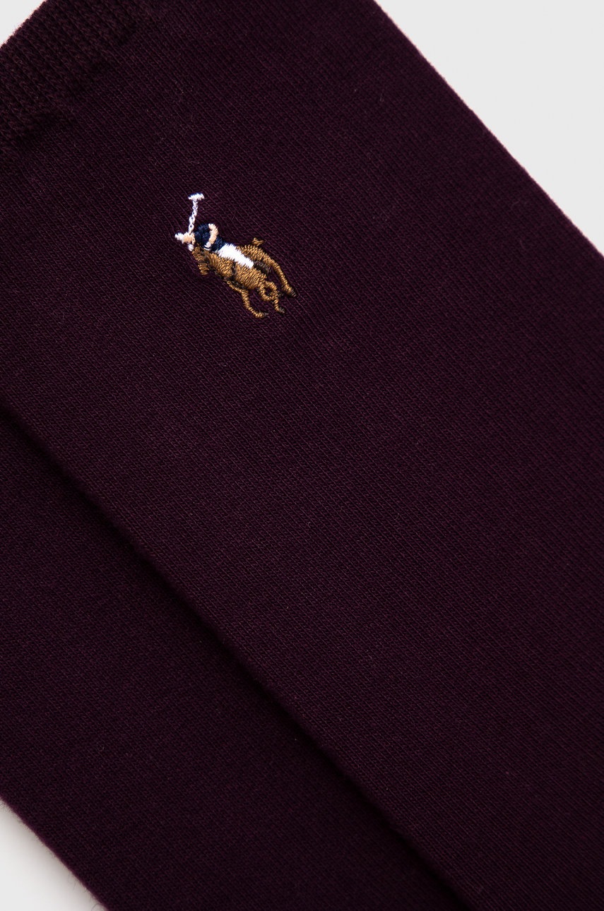 

Носки Polo Ralph Lauren женские цвет бордовый