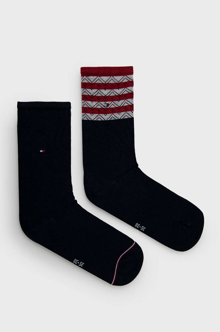 

Чорапи Tommy Hilfiger дамски в тъмносиньо, Тъмносин