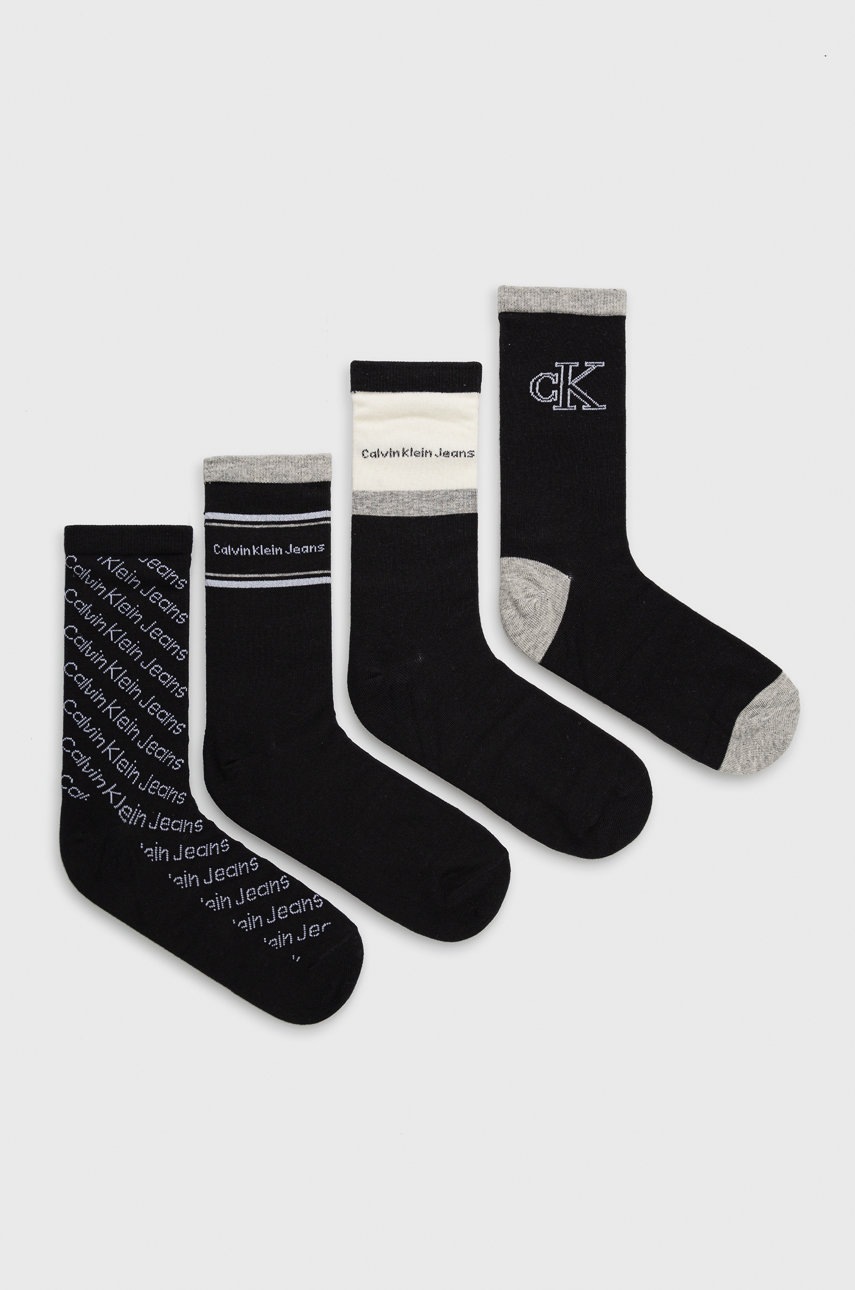 

Чорапи Calvin Klein дамски в черно, Черен