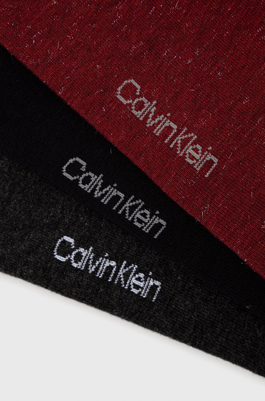 

Носки Calvin Klein женские цвет бордовый