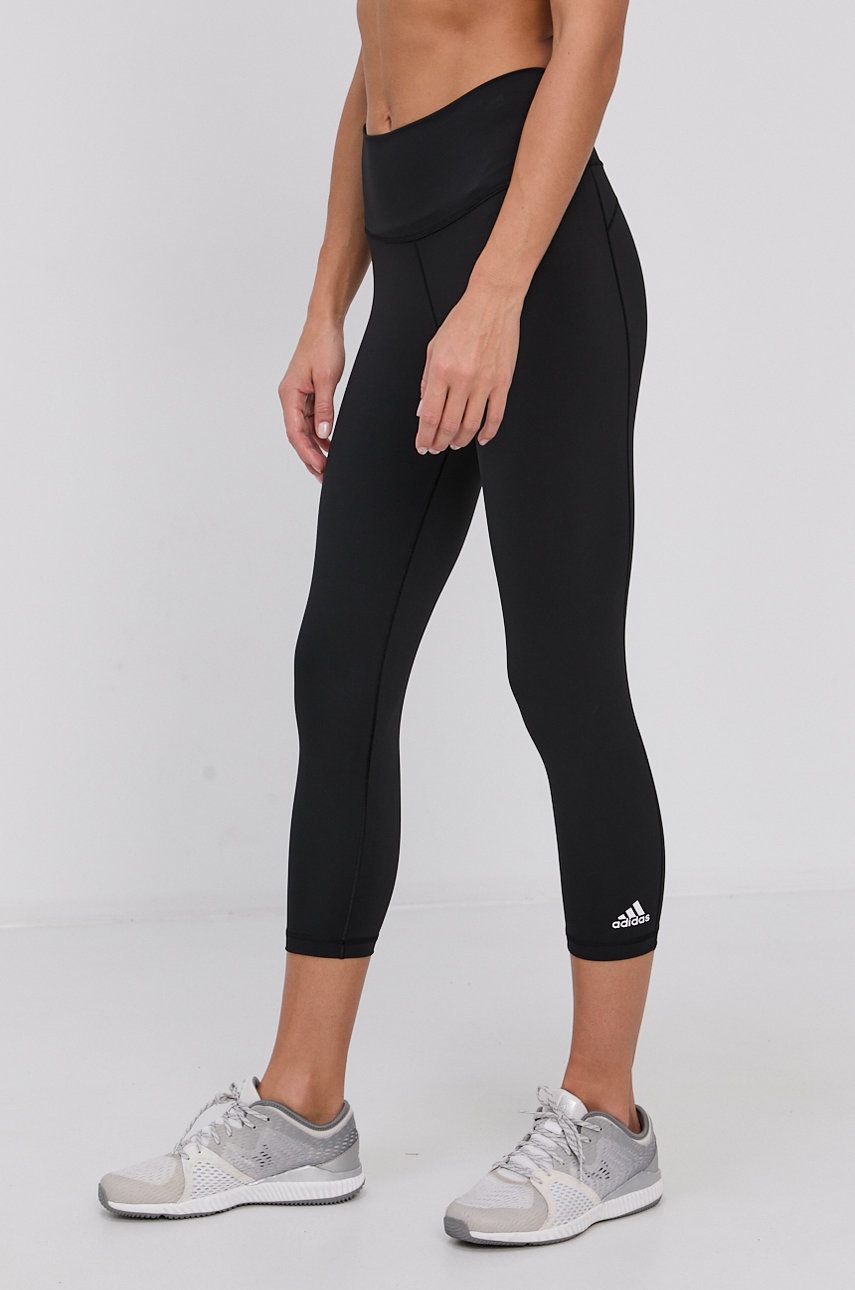 

Леггинсы adidas Performance женские цвет чёрный гладкие