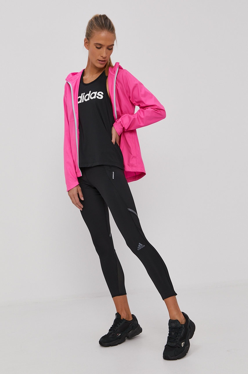 

Легінси adidas Performance FM7643 жіночі колір чорний гладкі
