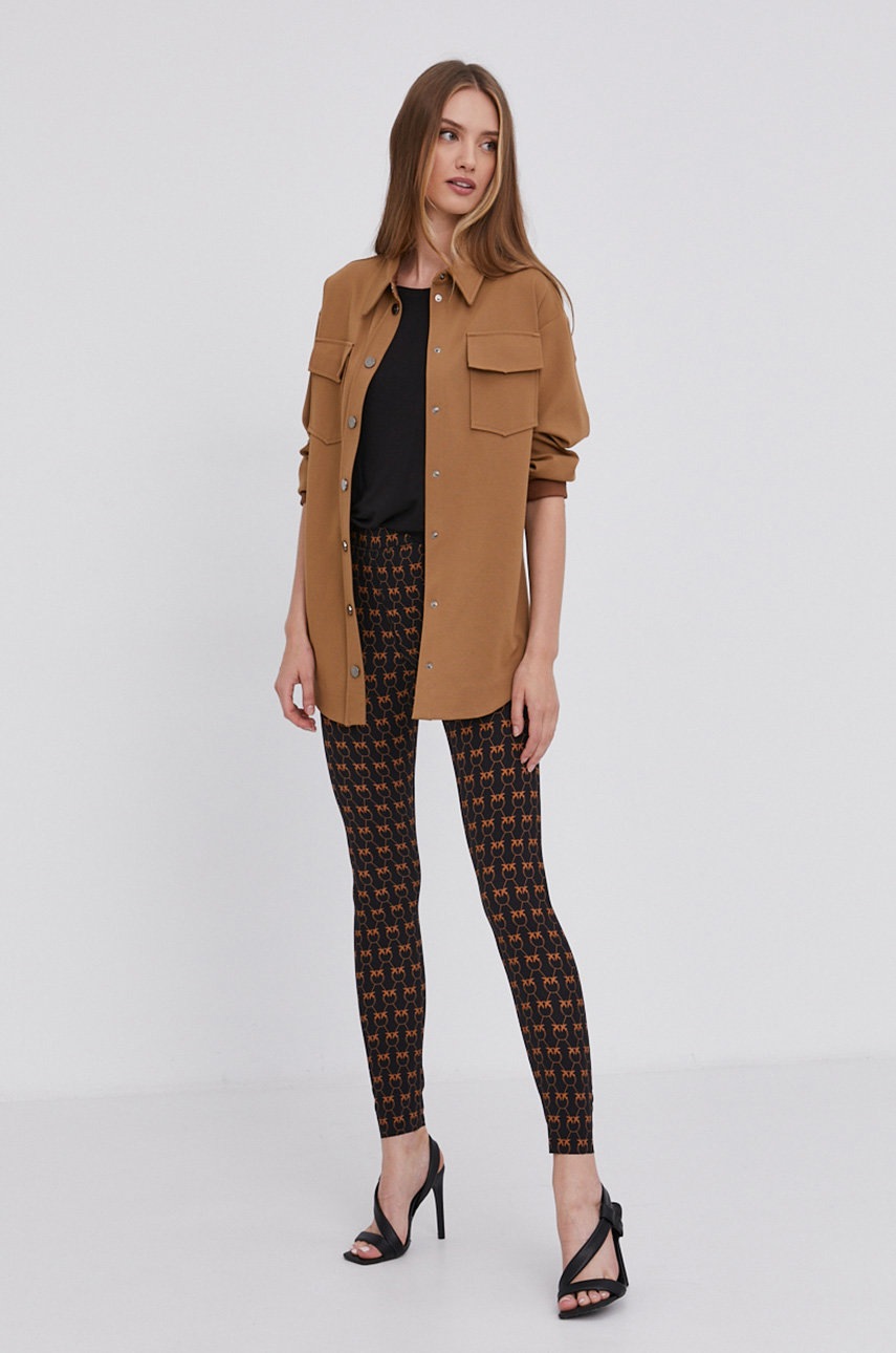 

Брюки Pinko женские цвет чёрный с узором