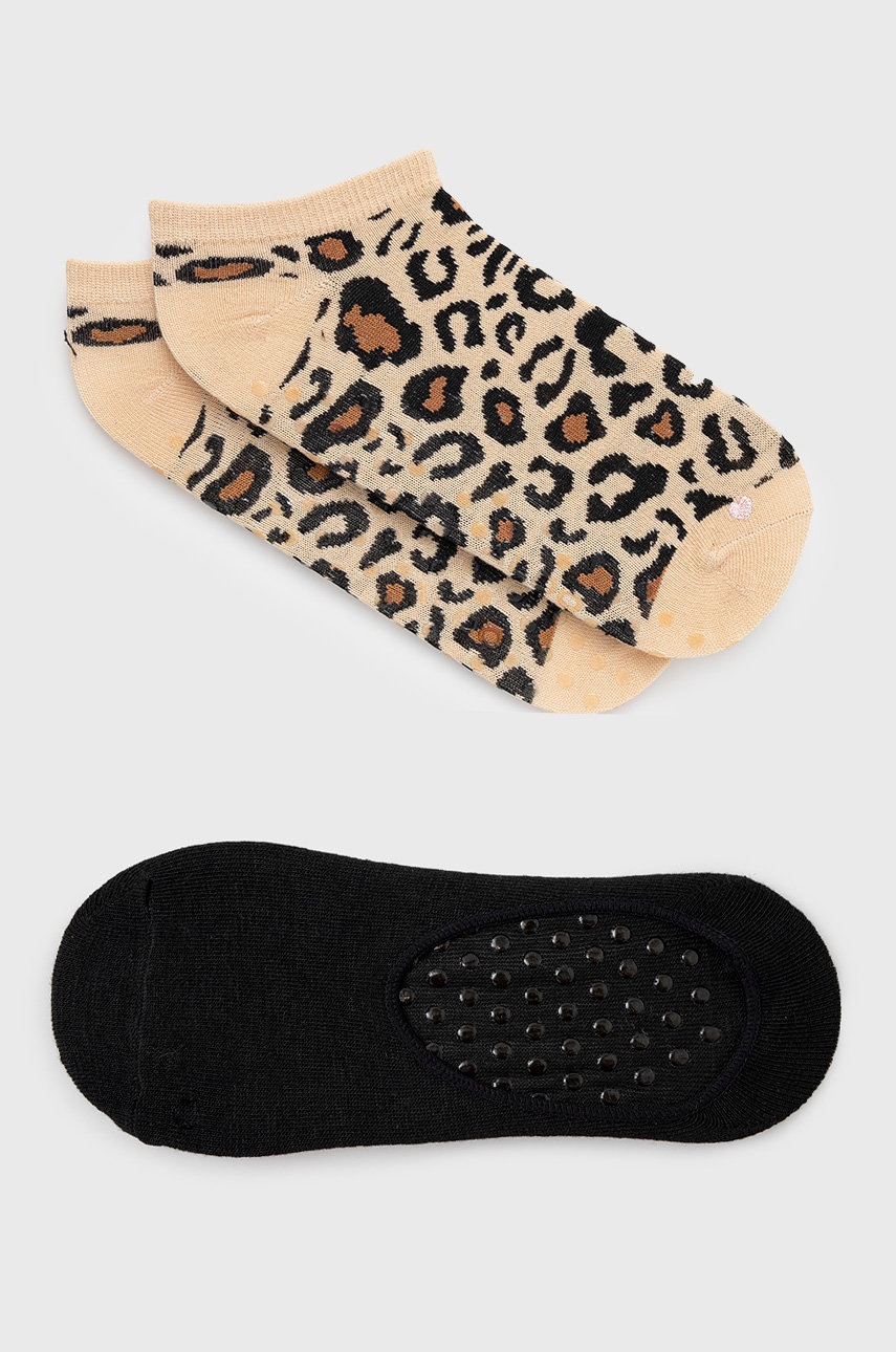 

Чорапи Aldo (2 чифта) дамски в кафяво, Кафяв