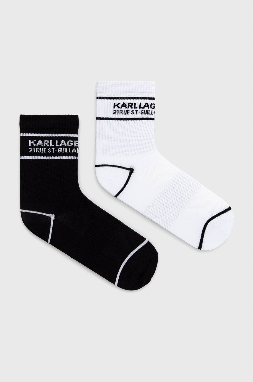 Ponožky Karl Lagerfeld dámske, čierna farba