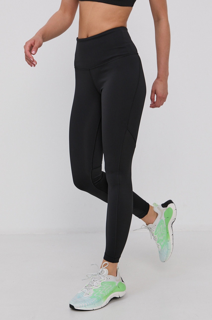 

Леггинсы Reebok GU9521 женские цвет чёрный гладкие