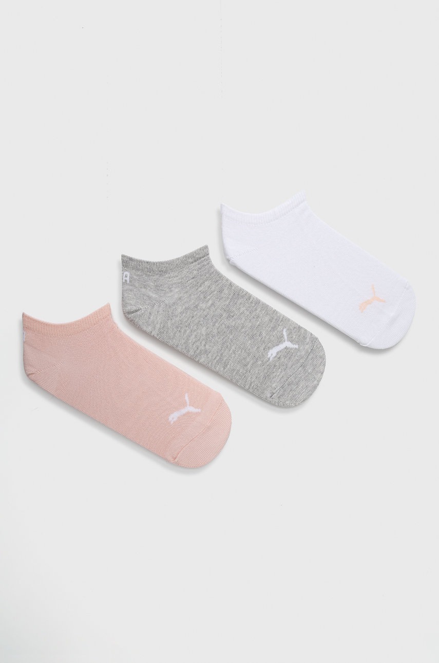 

Чорапи Puma (3 чифта) дамски в розово, Розов