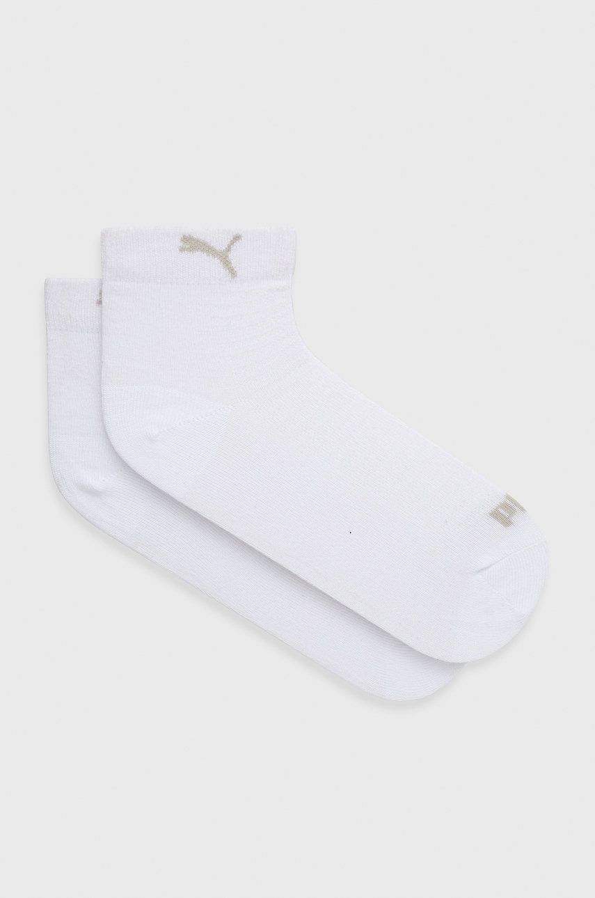 Ponožky Puma (2-pack) 907956 dámské, bílá barva - bílá - 75 % Bavlna