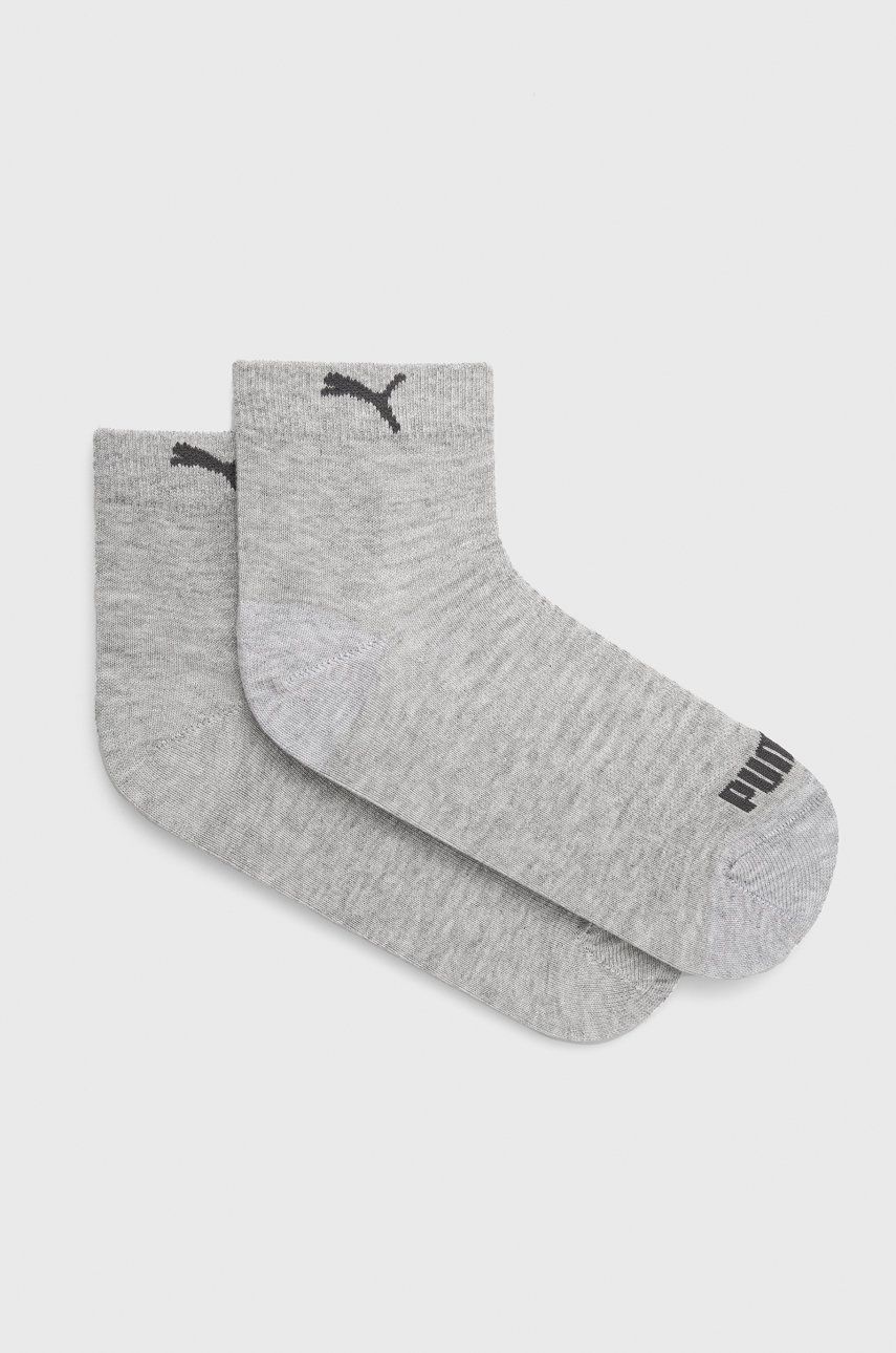 Ponožky Puma (2-pack) 907956 dámské, šedá barva - šedá - 75 % Bavlna