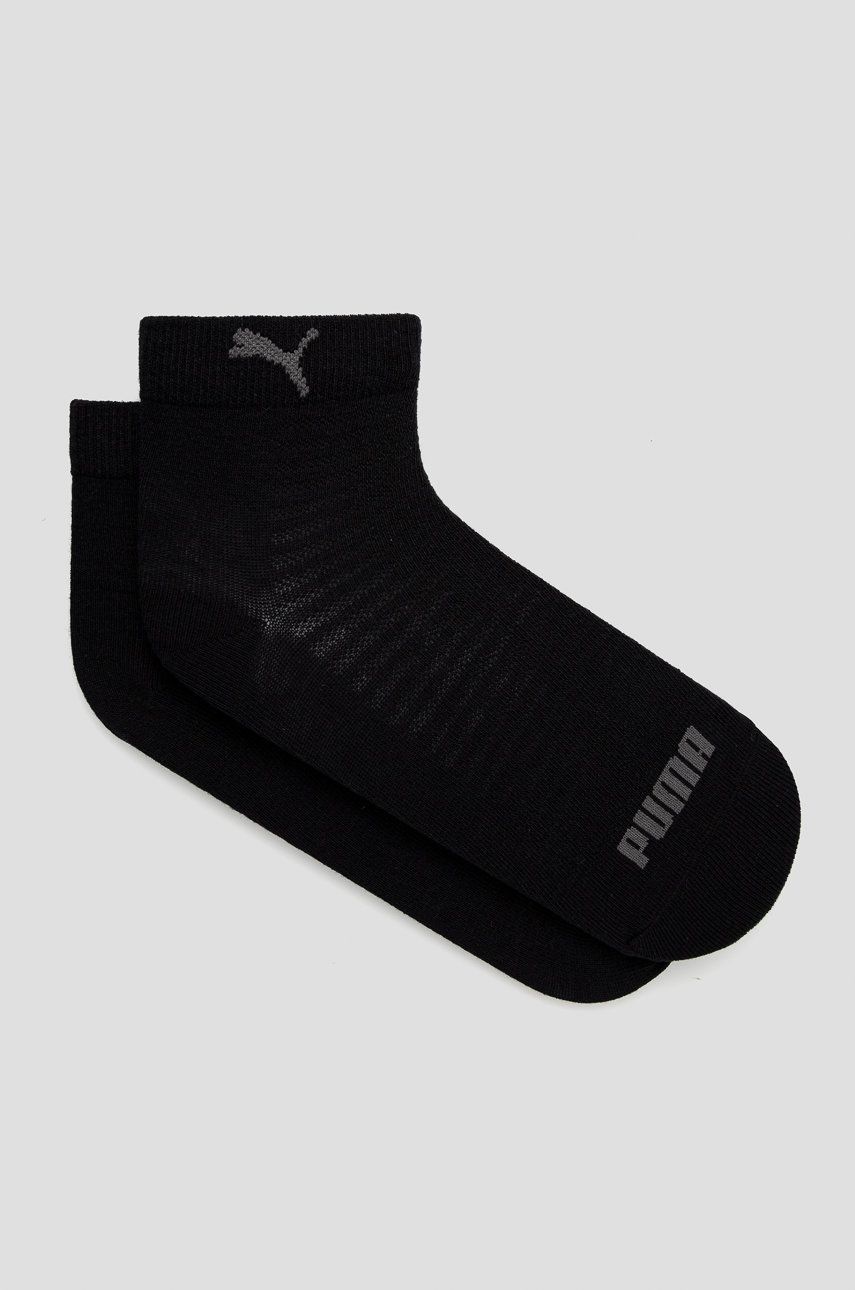 Ponožky Puma (2-pack) 907956 dámské, černá barva - černá - 75 % Bavlna