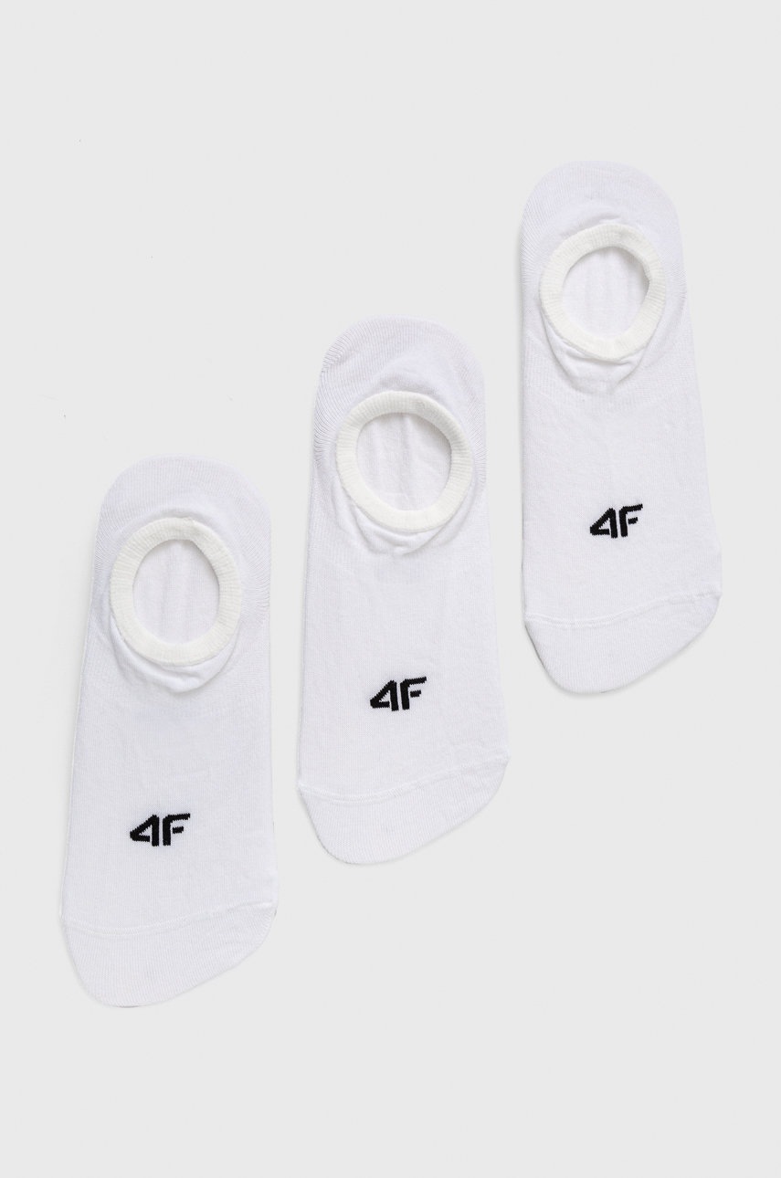 

Чорапи 4F (3 чифта) дамски в бяло, Бял