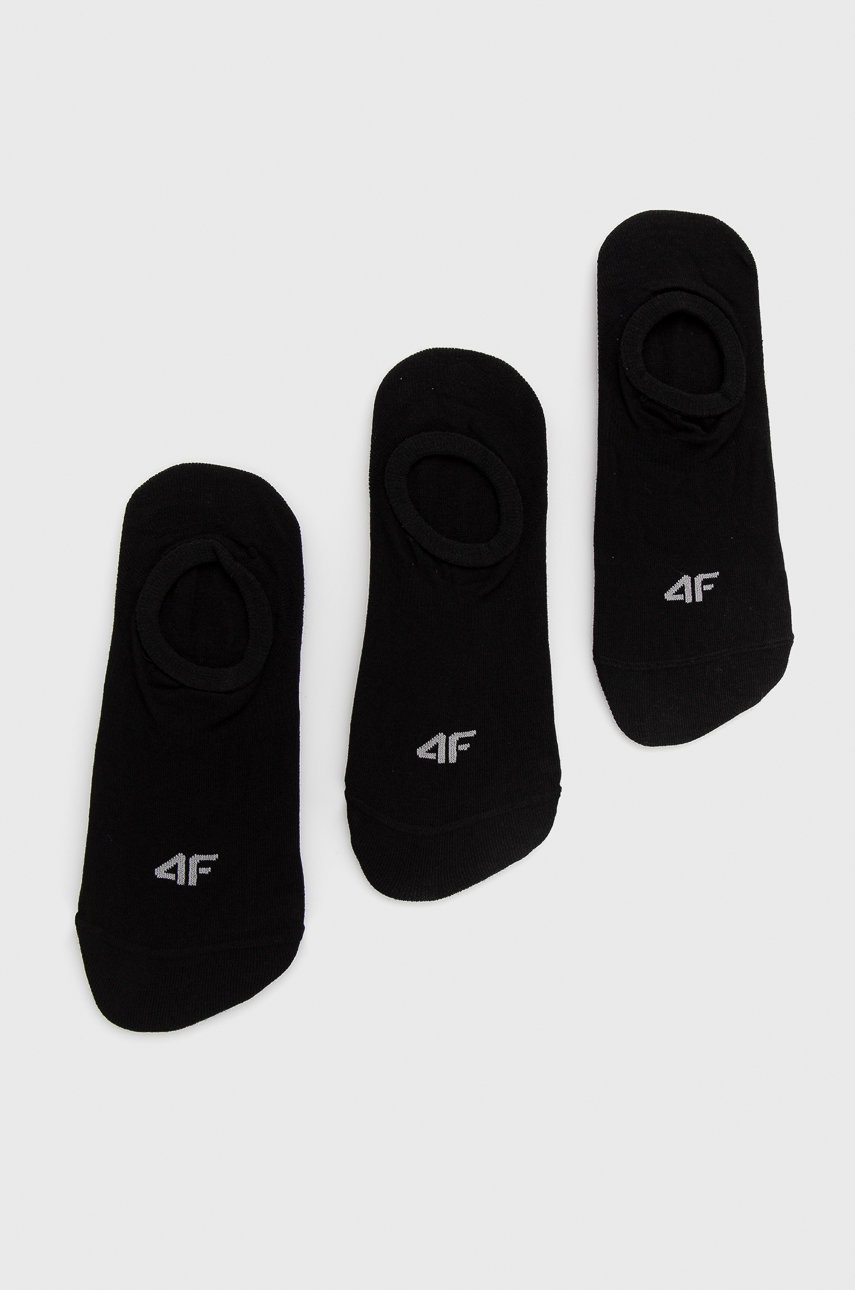

Чорапи 4F (3 чифта) дамски в черно, Черен