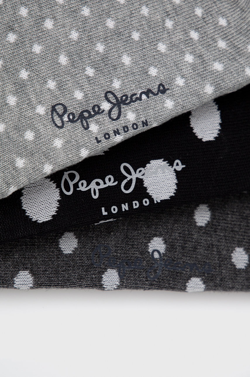 

Носки Pepe Jeans Kris (3-pack) женские цвет серый