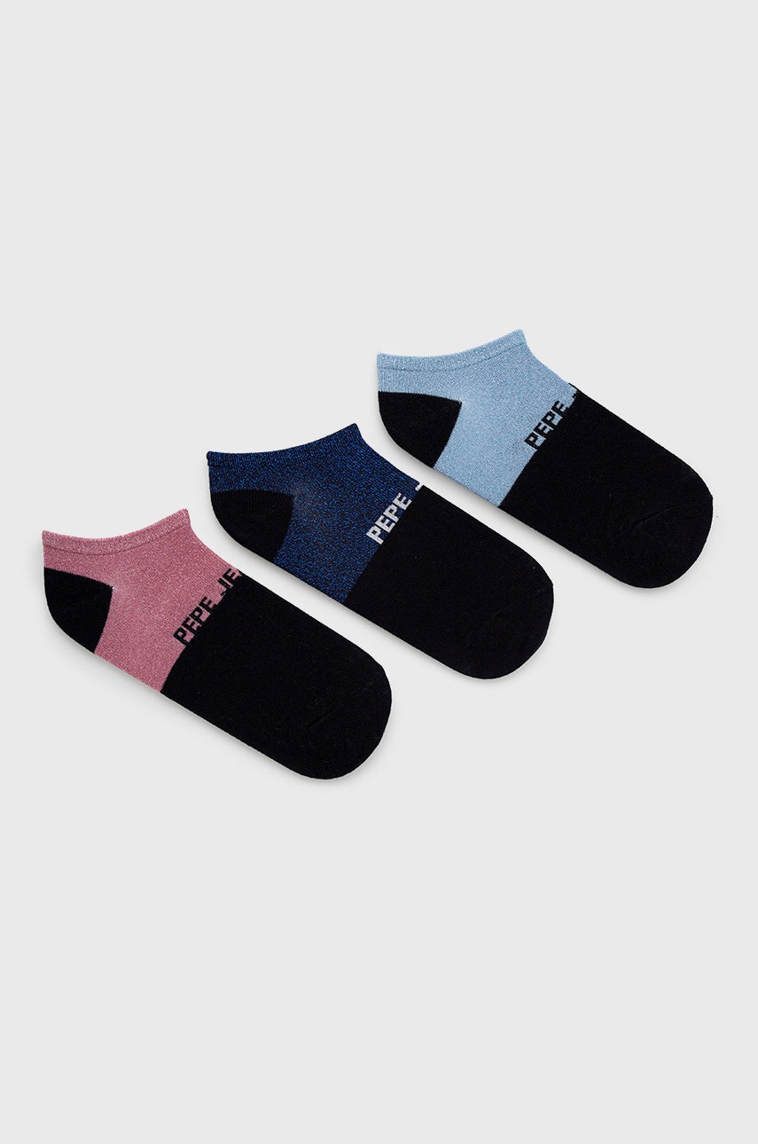 

Чорапи Pepe Jeans Wencie (3 чифта) дамски в тъмносиньо, Тъмносин