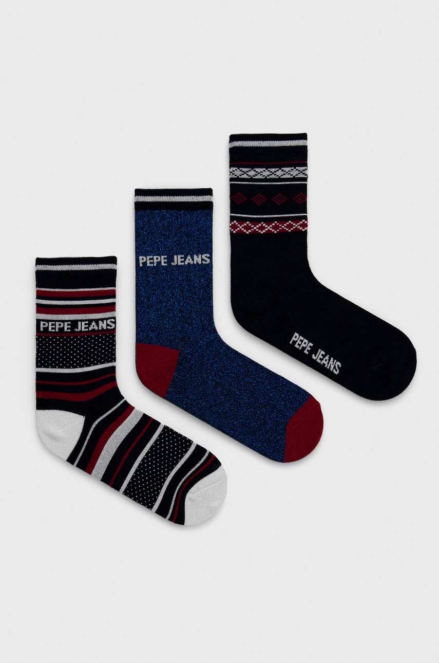 

Чорапи Pepe Jeans дамски в тъмносиньо, Тъмносин