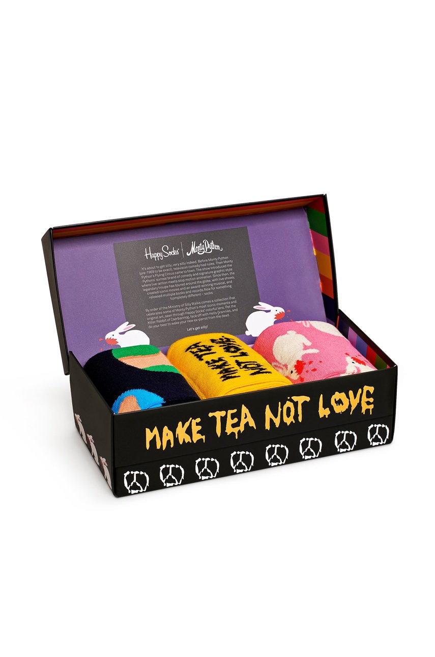 

Happy Socks - Чорапи x Monty Python Gift Set (3 чифта), Многоцветен