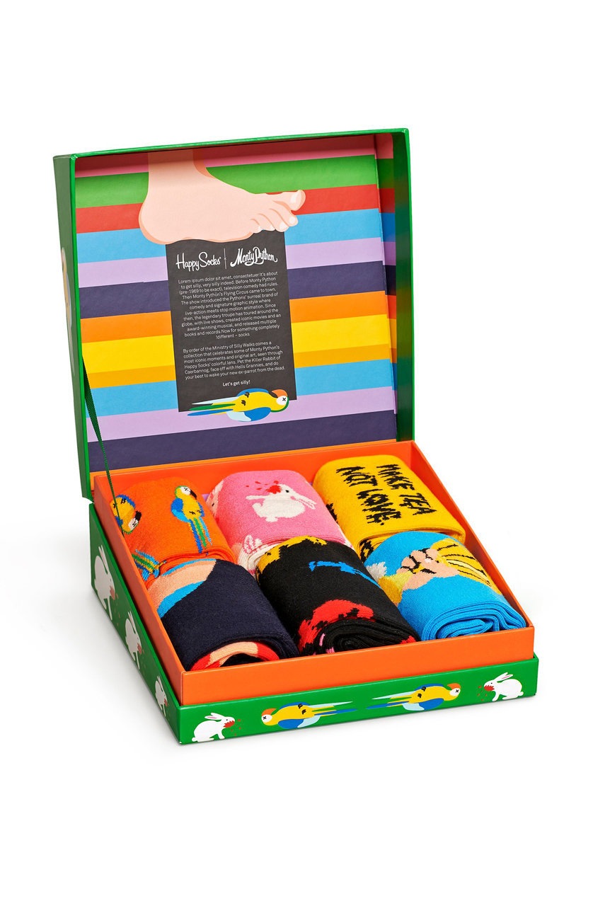 

Чорапи Happy Socks x Monty Python Gift Set (6 чифта) дамски, Многоцветен