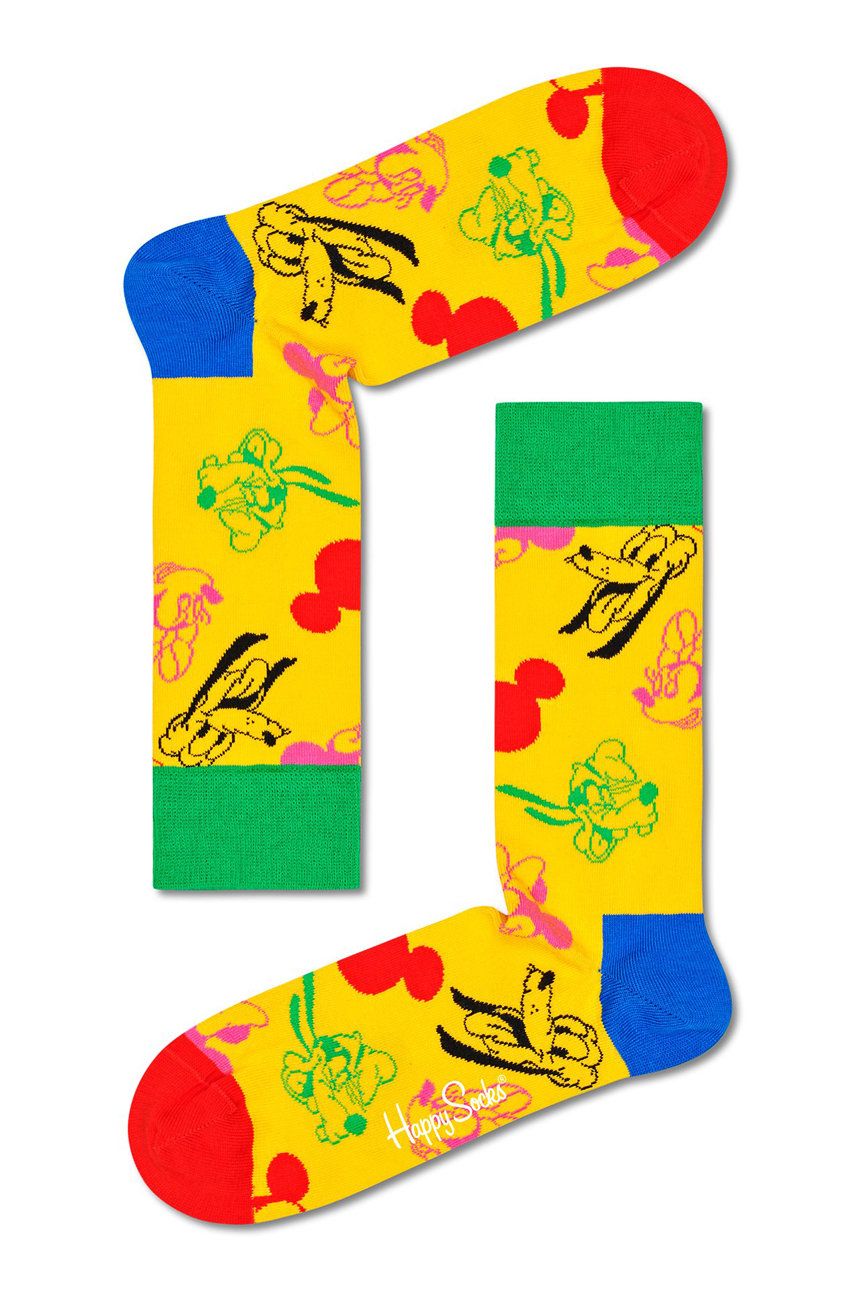 

Шкарпетки Happy Socks x Disney All Smiles Sock жіночі колір жовтий