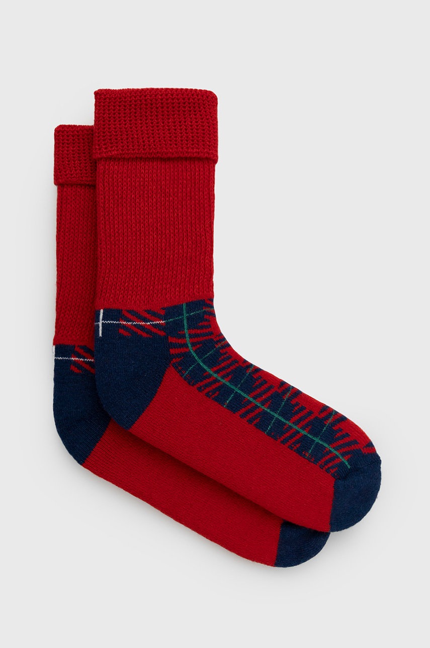 

Чорапи с вълна Happy Socks Business Business в червено, Червен