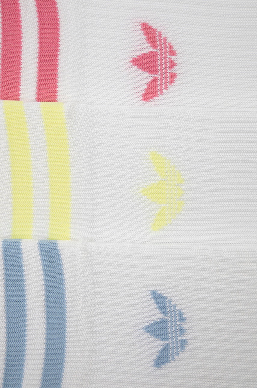 

Носки adidas Originals (3-pack) женские цвет белый