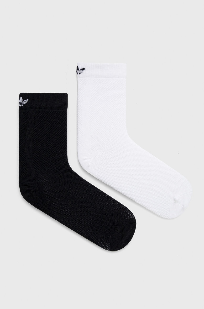 

Чорапи adidas Originals дамски в бяло, Бял