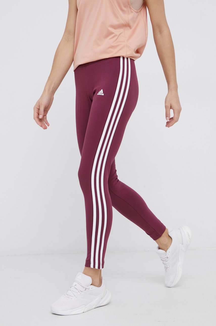 

Леггинсы adidas женские цвет фиолетовый с принтом