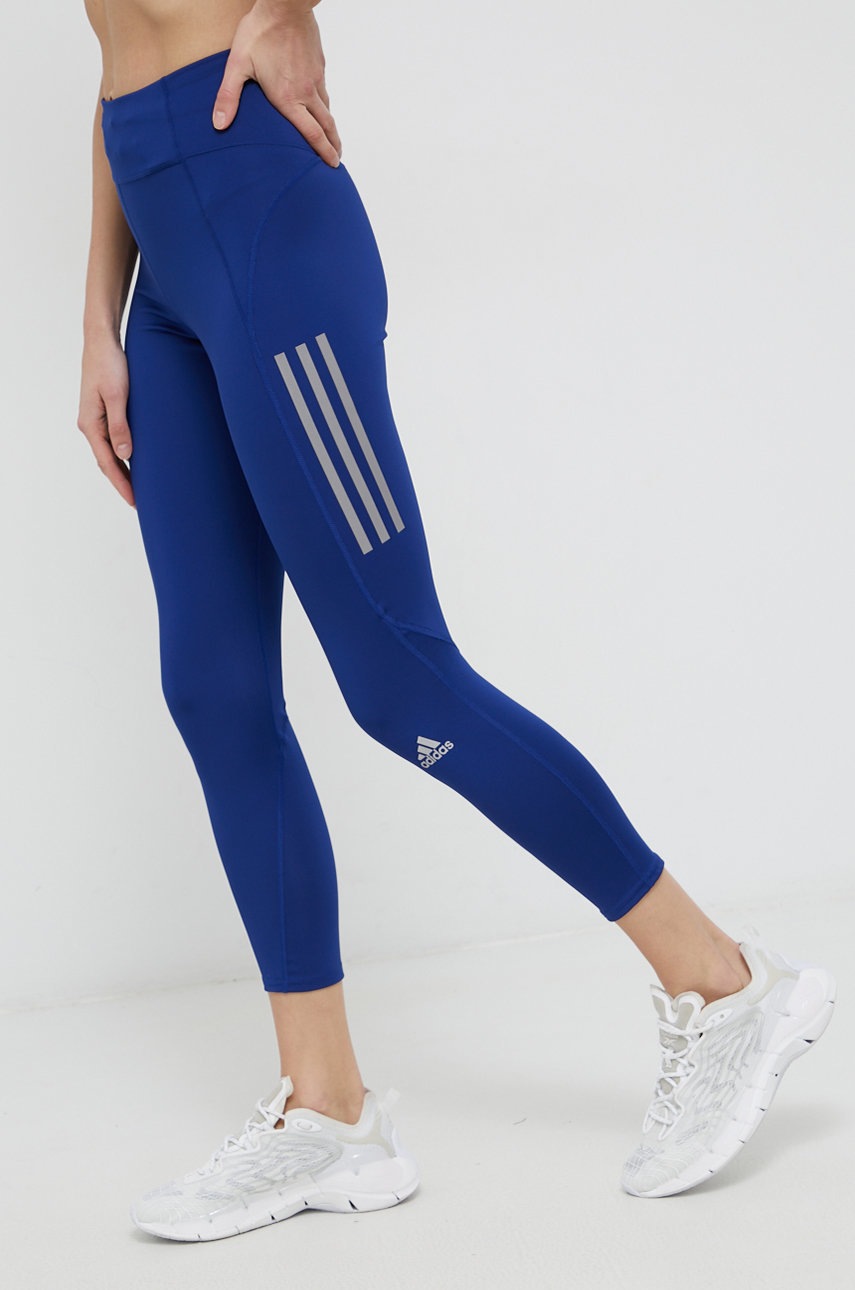 

Клин adidas Performance дамски с изчистен дизайн, Син