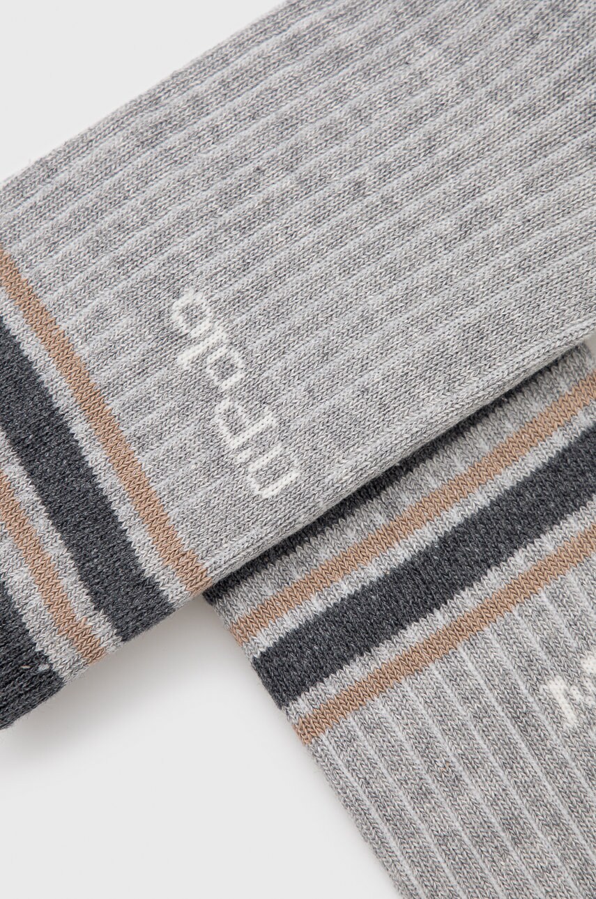 

Шкарпетки Marc O'Polo (2-pack) жіночі колір сірий