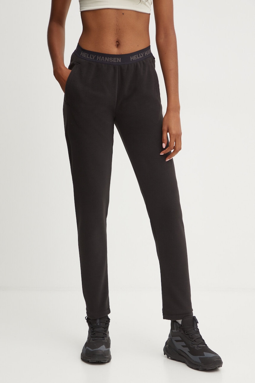Helly Hansen pantaloni sport Daybreaker femei, culoarea negru, neted, 51743