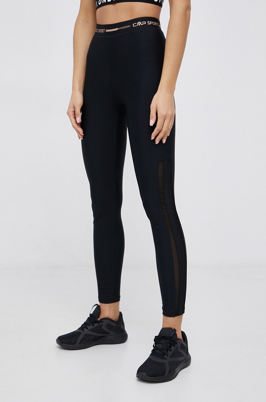 Cmp colanți femei, culoarea negru, material neted