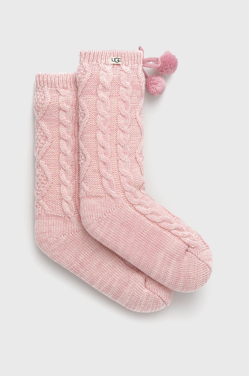 

Чорапи UGG дамски в розово, Розов