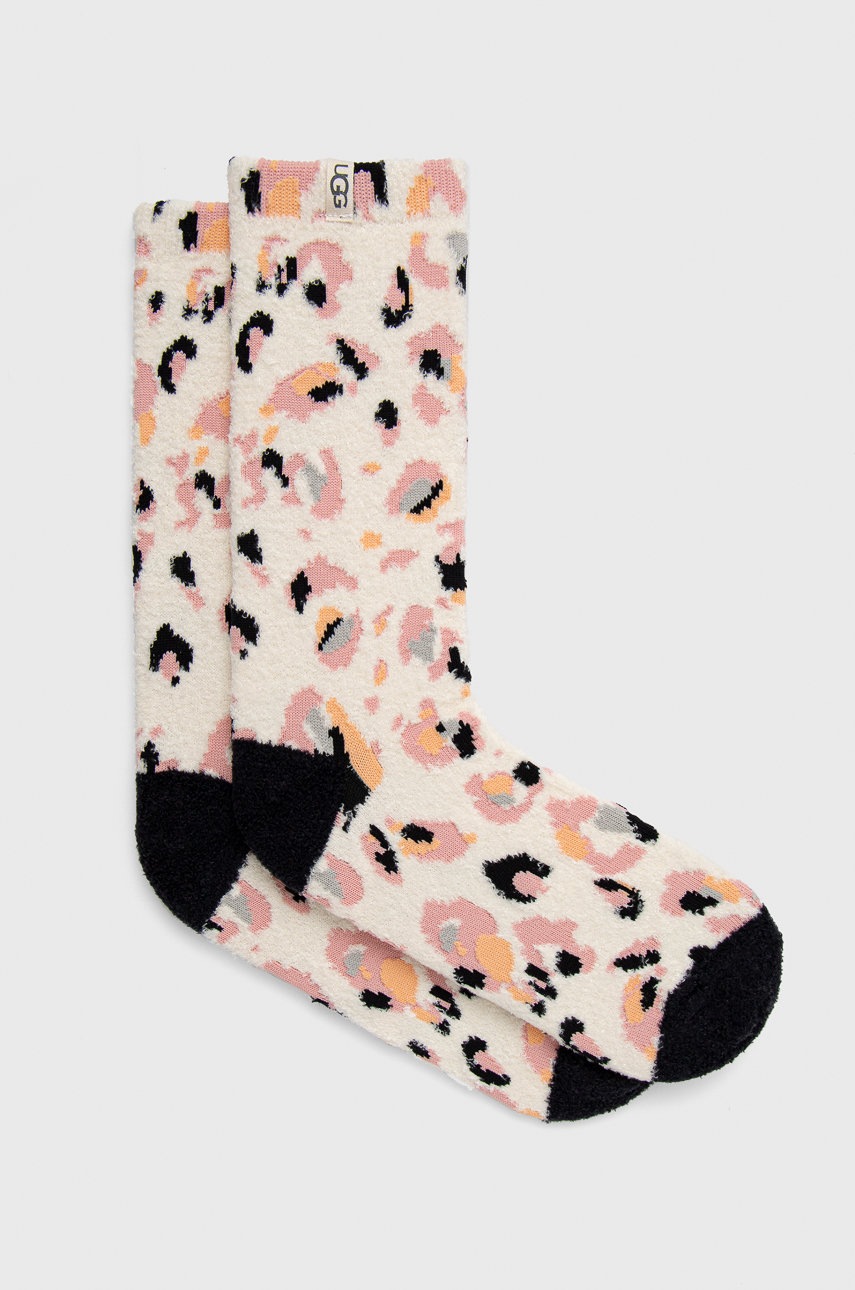 

Чорапи UGG дамски в прозрачен цвят, Бежов