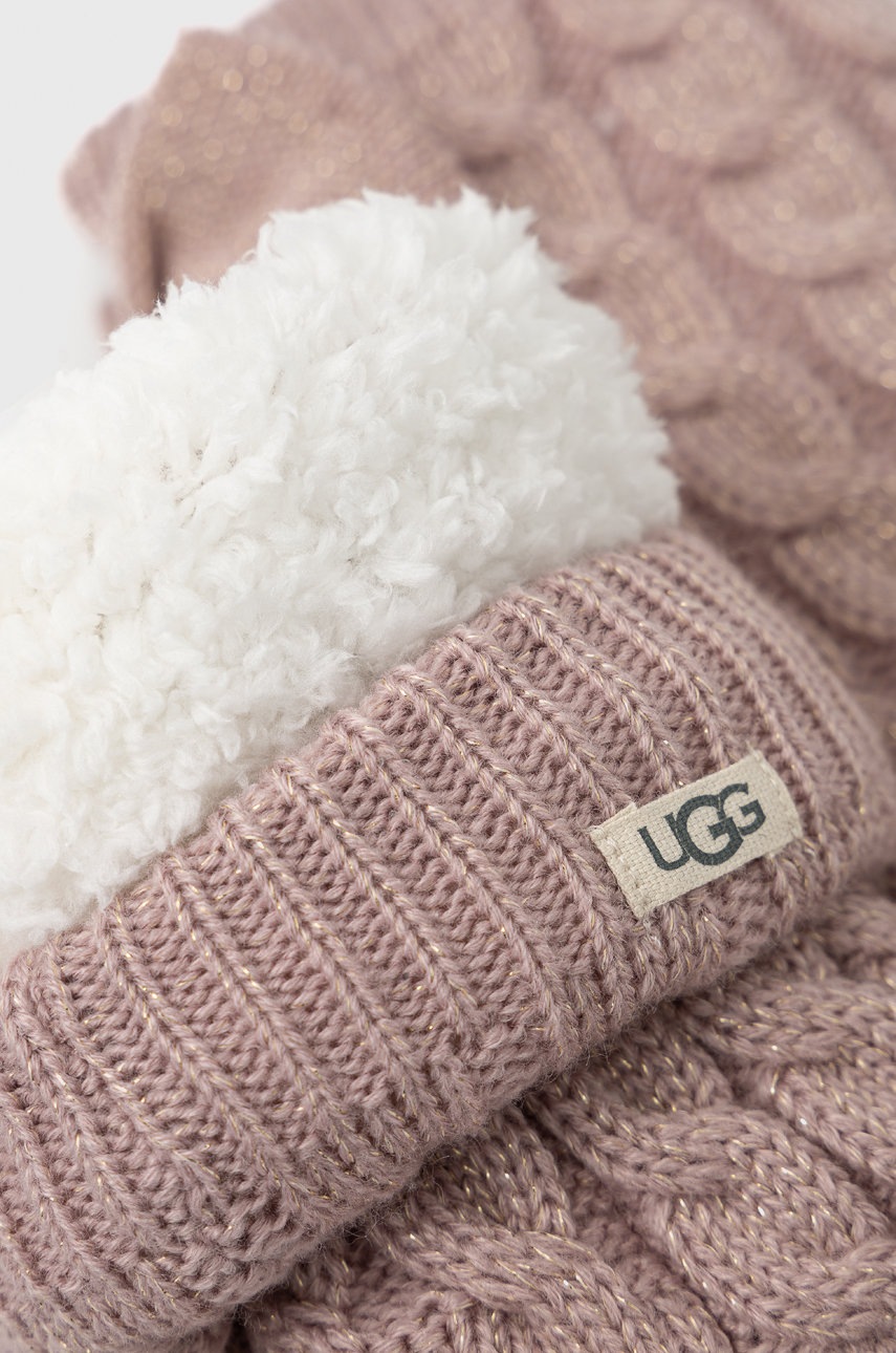 

Шкарпетки UGG жіночі колір рожевий