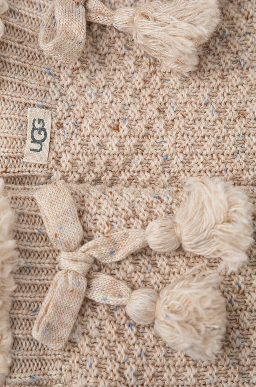

Шкарпетки з домішкою вовни UGG Fleece Lined Cozy колір кремовий