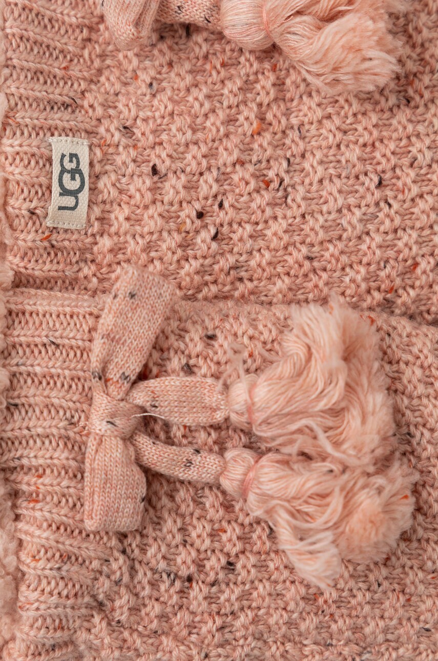 

Носки с примесью шерсти UGG Fleece Lined Cozy цвет розовый