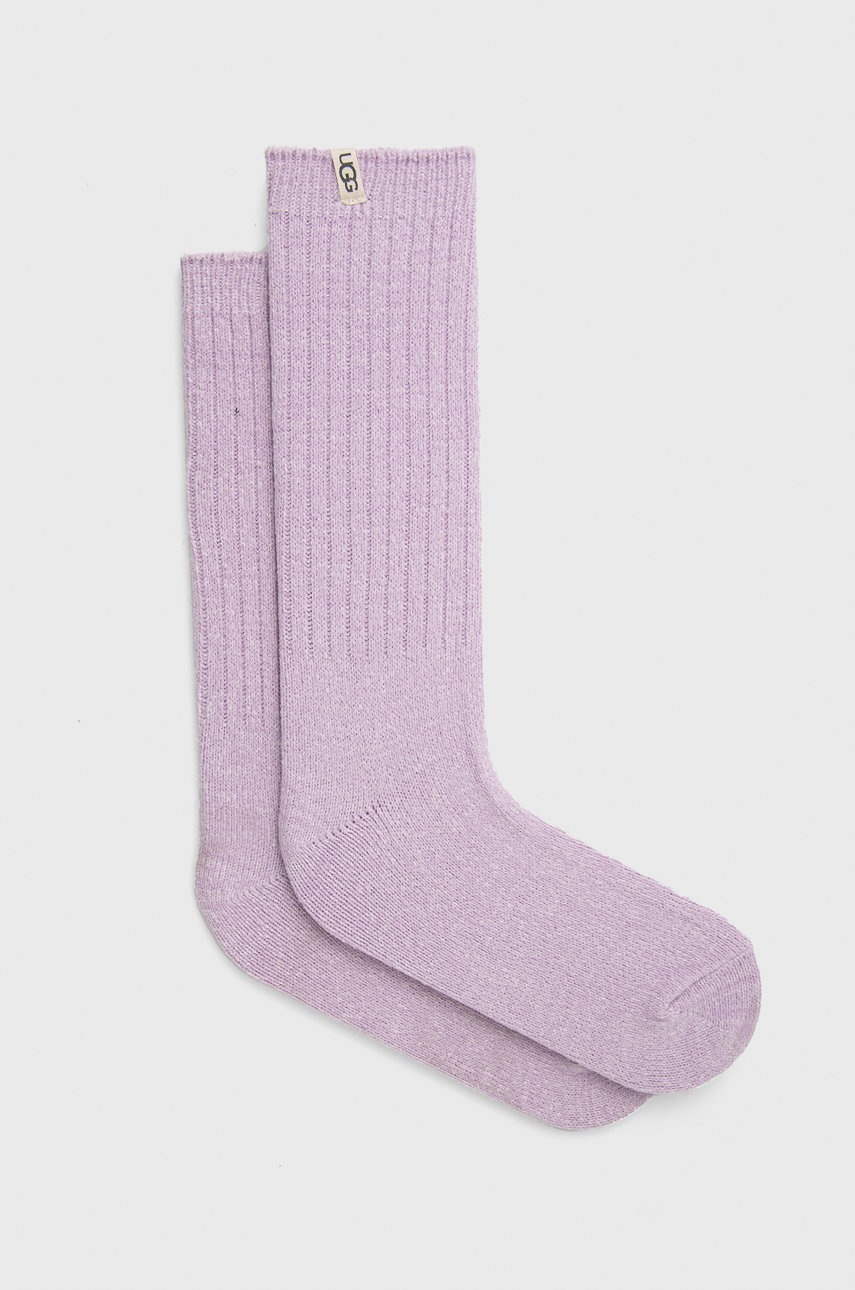 UGG skarpetki damskie kolor fioletowy