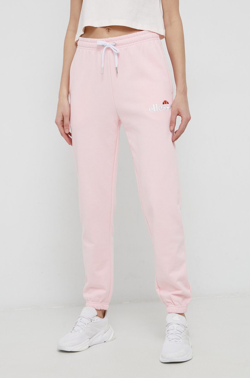 Ellesse Pantaloni Femei, Culoarea Roz, Material Neted Sgk13459-011