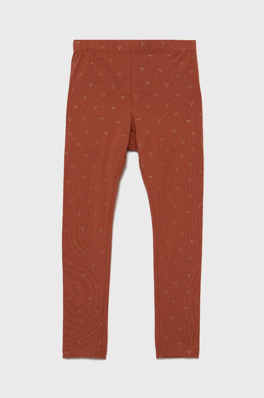 Name It leggins copii culoarea maro, modelator