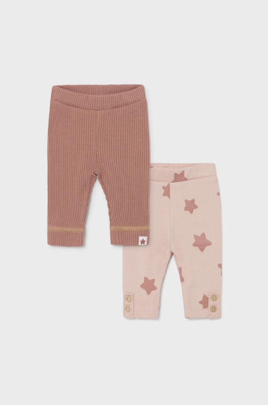 Mayoral Newborn Leggins copii (2-Pack) culoarea roz, modelator 2023 ❤️ Pret Super answear imagine noua 2022