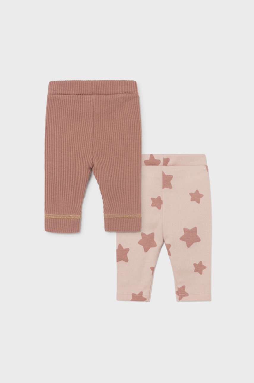 

Дитячі легінси Mayoral Newborn (2-Pack) колір рожевий візерунок