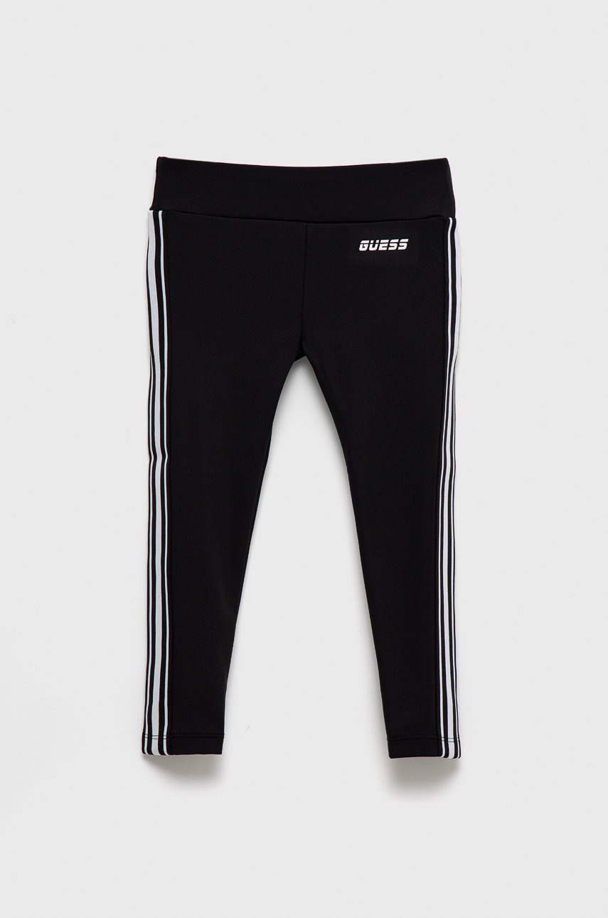 

Детски клин Guess в черно с апликация, Черен