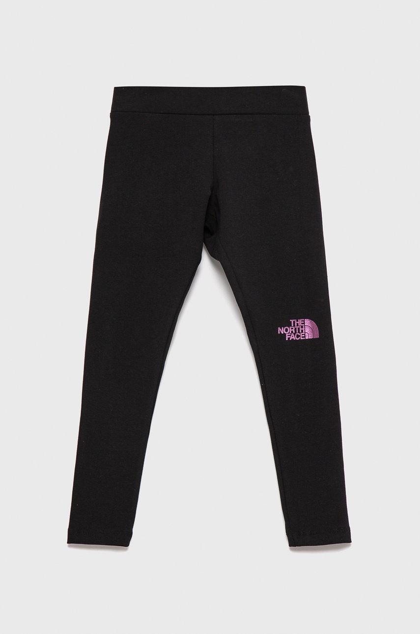 

Детски клин The North Face в черно с принт, Черен