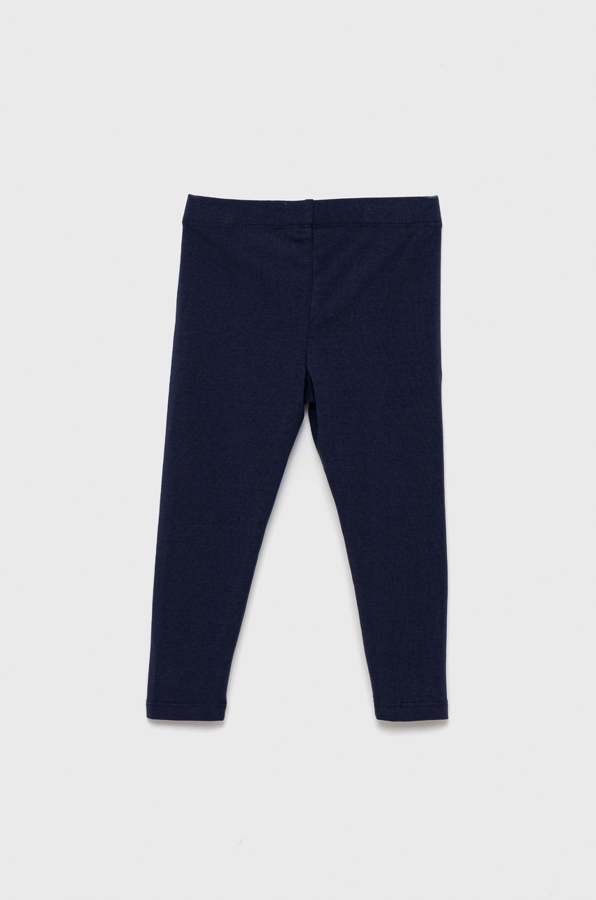 

Детские леггинсы Polo Ralph Lauren цвет синий гладкие